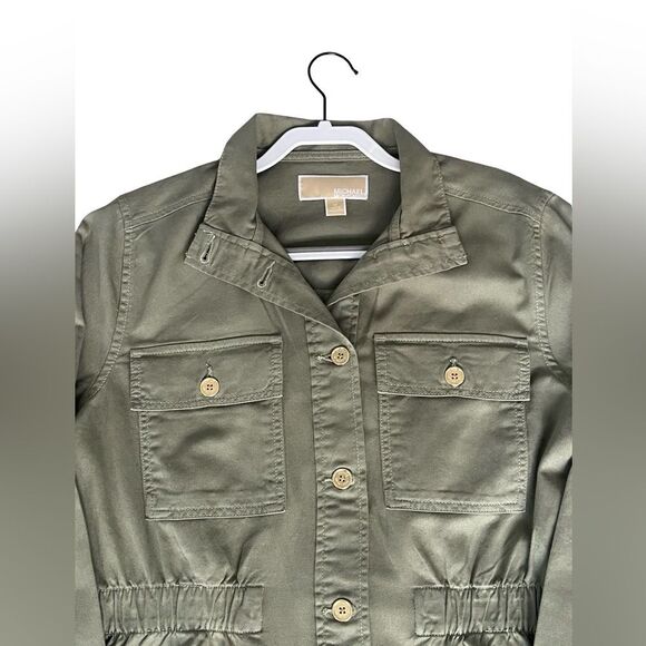 Micheal Kors Olive Green Utility Jacket - Picture 2 of 9